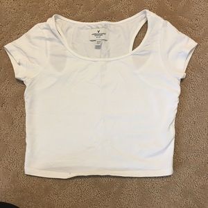 American Eagle: White crop top (XS)